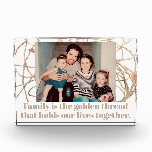 Personalizado cita inspiradora foto familiar de or (Anverso)