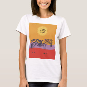 Personalizado cita zebra safari camiseta de alma m