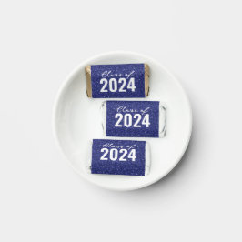 Personalizado Clase Año Navy Purpurina Azul