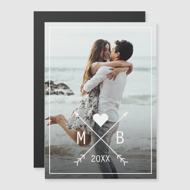 Personalizado Classy Trendy I Love You Heart Arrow (Anverso/Reverso)