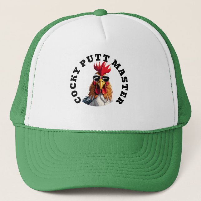 Personalizado Cocky Golfer Gorra - Funny Golf Truc (Anverso)