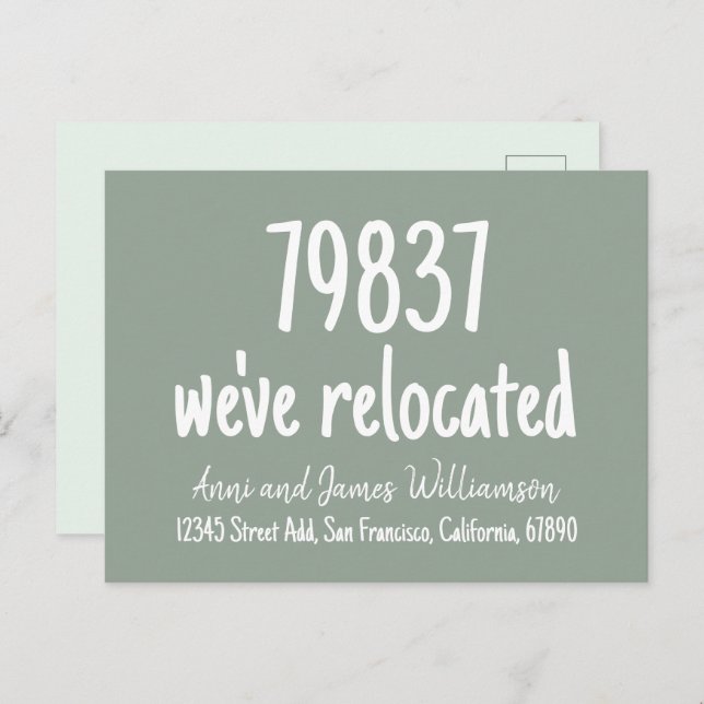 Personalizado Código postal Añadir detalles Hemos  (Anverso / Reverso)