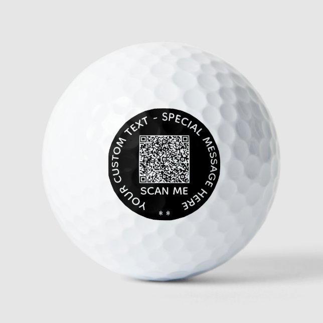 Personalizado Código QR Analizar información Bolas (Anverso)