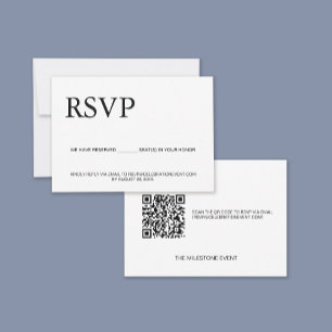 Personalizado código QR Correo electrónico RSVP As