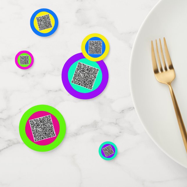 Personalizado Código QR Escaneo Fiesta Confetti El (Grupo)