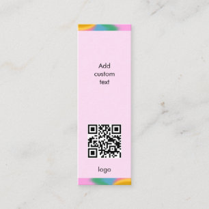 personalizado código qr negocios simple tarjeta de
