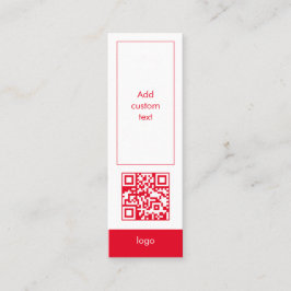personalizado código qr negocios simple tarjeta de