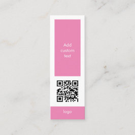 personalizado código qr negocios simple tarjeta de