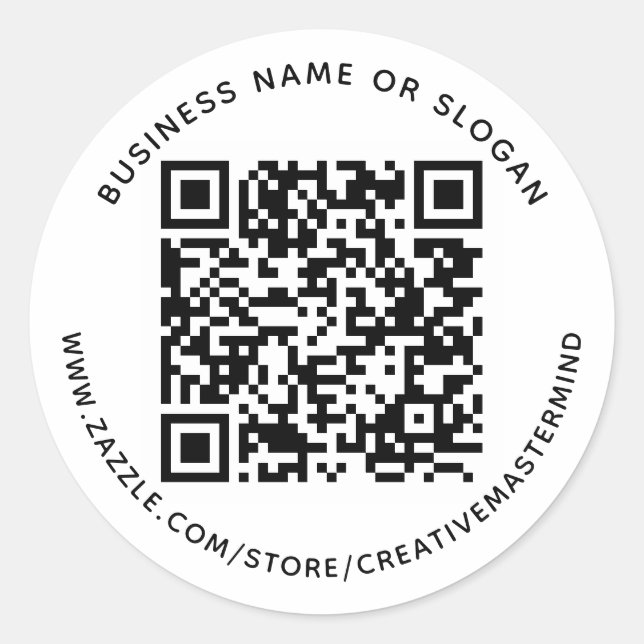Personalizado Código QR Pegatina promocional para  (Anverso)