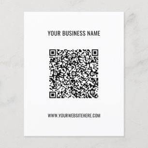 Personalizado Código QR y folleto comercial promoc