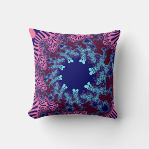 Personalizado Cojín decorativo azul rosa de la exp
