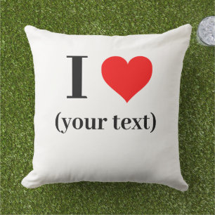 PERSONALIZADO! Cojín decorativo cardíaco de 20" x