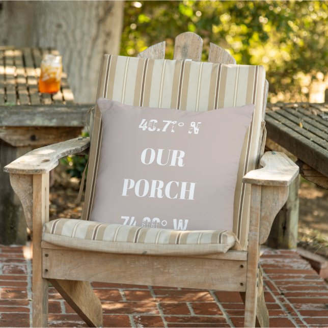 Personalizado Cojín decorativo de coordenadas de n (Silla)