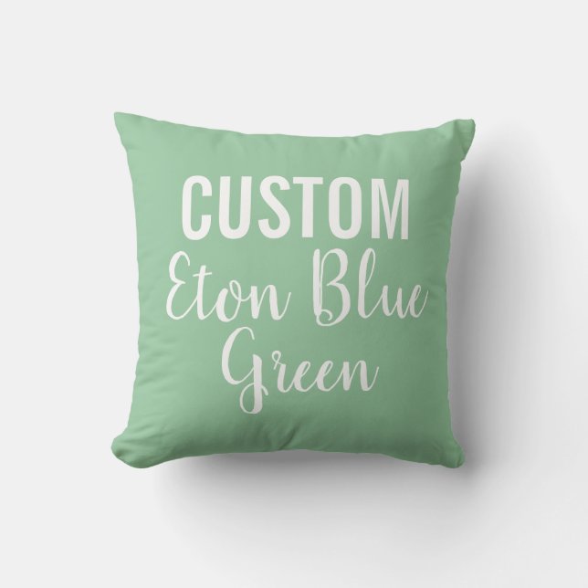 Personalizado Cojín decorativo VERDE ETON AZUL (Anverso)
