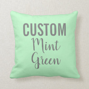 Personalizado Cojín decorativo VERDE MINT persona