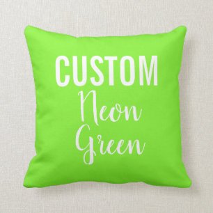 Personalizado Cojín decorativo VERDE NEON persona