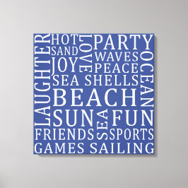 Personalizado Color Beach House impresión de lienz