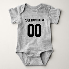 Personalizado Color/Nombre Baby Sports Jersey Body