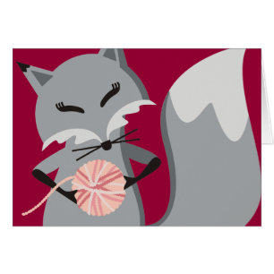 Personalizado color zorro hilo de punto agujas de 