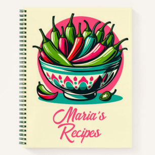 Personalizado Comida Mexicana Chile Libro de Recet