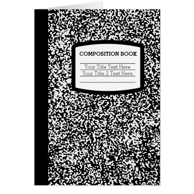 Personalizado Composition Book Funny School Profes (Frente)