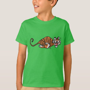 Personalizado con camiseta para niños tigres