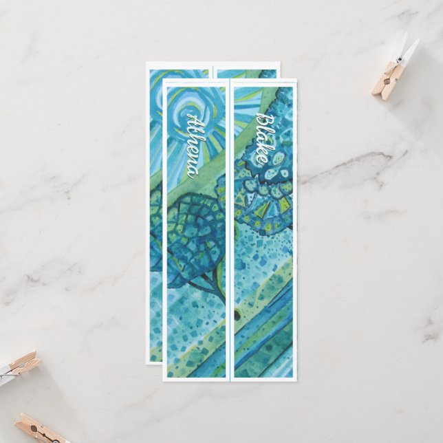 Personalizado Con Dos Marcadores De Nombre Whimsic (Anverso/Reverso In Situ)