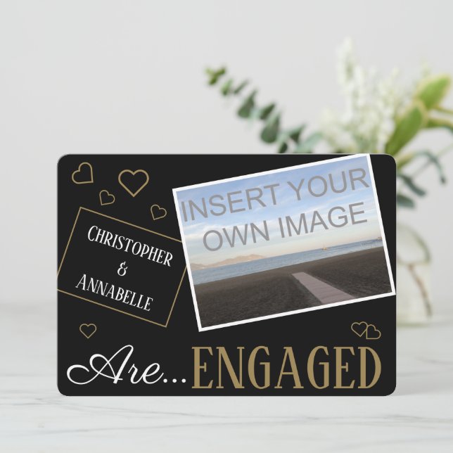 Personalizado con la foto de Invitación (Anverso de pie)