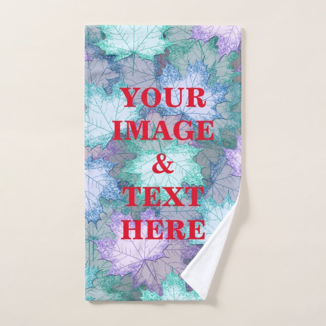 Personalizado con tu propia foto y texto (Toalla de mano)