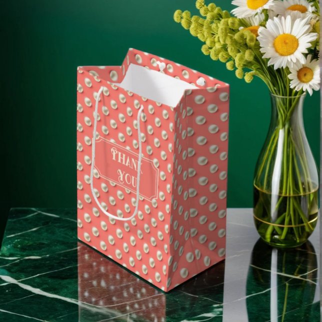Personalizado Coral Gracias Bolsa de Regalos con D (Subido por el creador)
