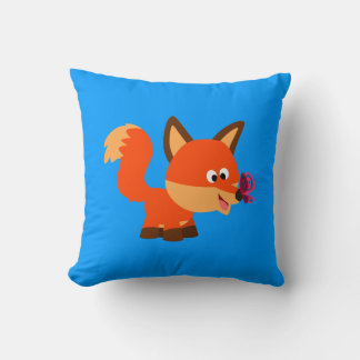 Personalizado Corto Fox Y Almohada Mariposa