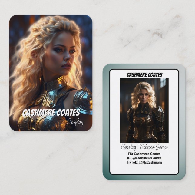 Personalizado Coscards | Tarjetas Minimalistas de  (Anverso / Reverso)