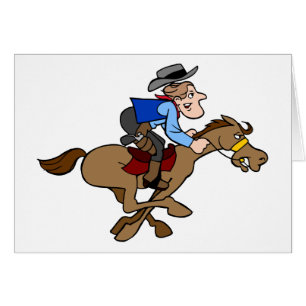 Personalizado Cowboy Gallops Caballo rápido