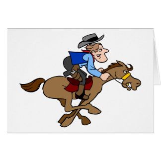 Personalizado Cowboy Gallops Caballo rápido