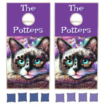 Personalizado crocus floral de gato blanco gitano 