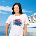 Personalizado crucero barco Sunset Family Trip<br><div class="desc">camisetas de tres mezclas de personalizado de Guay para su reunión familiar o viaje de vacaciones de primavera a las Bermudas,  Bahamas o el Caribe. Personalizar a estos lindos atardeceres con tu nombre familiar y destino o año.</div>