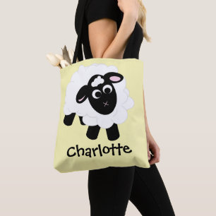 Personalizado Cuaderno Nombre de oveja Bolsa de To