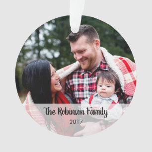 Personalizado Cualquier Foto De Mensaje Ornamento 