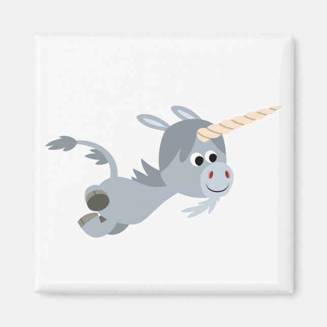 Personalizado Cuidada Unicornio En Un Imán De Apur (Frente)
