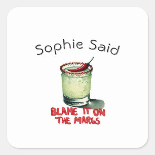 Personalizado Culpa A Los Pegatinas De Margs