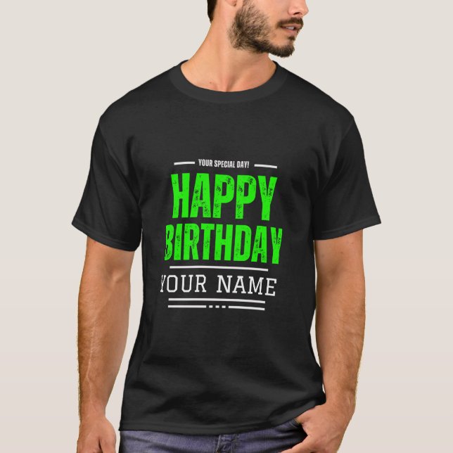 Personalizado Cumpleaños I Camisetas de Cumpleaños (Anverso)
