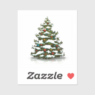 PERSONALIZADO CUT VINYL PEGATINA : ÁRBOL DE NAVIDA
