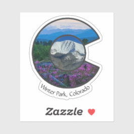 Personalizado-Cut Vinyl Winter Park Pegatina Color