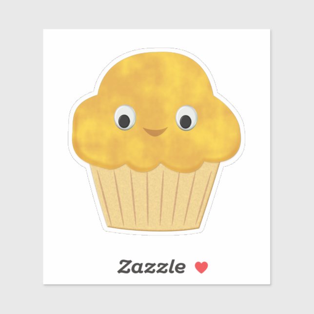 Personalizado Cute Corn Muffin Pegatina (Hoja)
