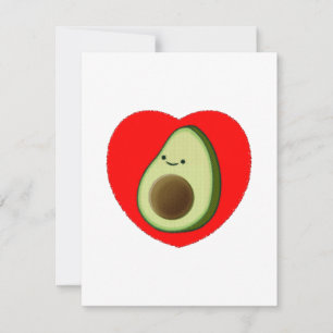 Personalizado Cute De Aguacate En Postales Del Cor