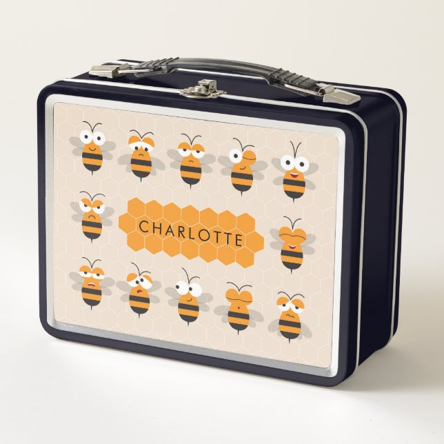 Personalizado Cute Funny Honey Bee Honeycomb (Anverso)