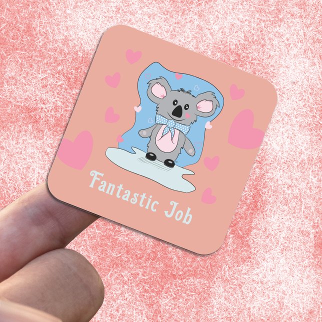 Personalizado Cute Koala Niños Pegatinas de Recomp (Subido por el creador)