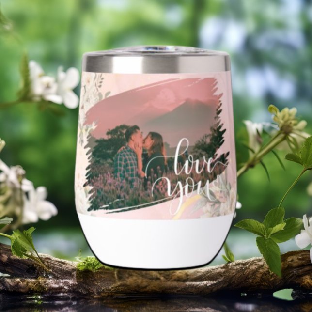 Personalizado Cute Love You Foto De Pareja Floral  (Subido por el creador)