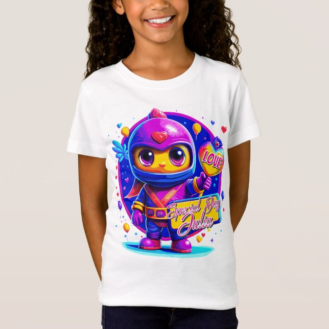 ¡personalizado Cute Niños Ninja! Camiseta de regal (Anverso)