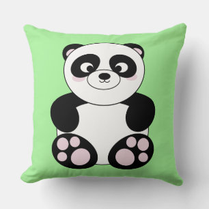 Personalizado Cute Panda Green Cojín decorativo